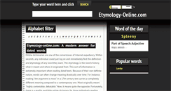 Desktop Screenshot of etymology-online.com